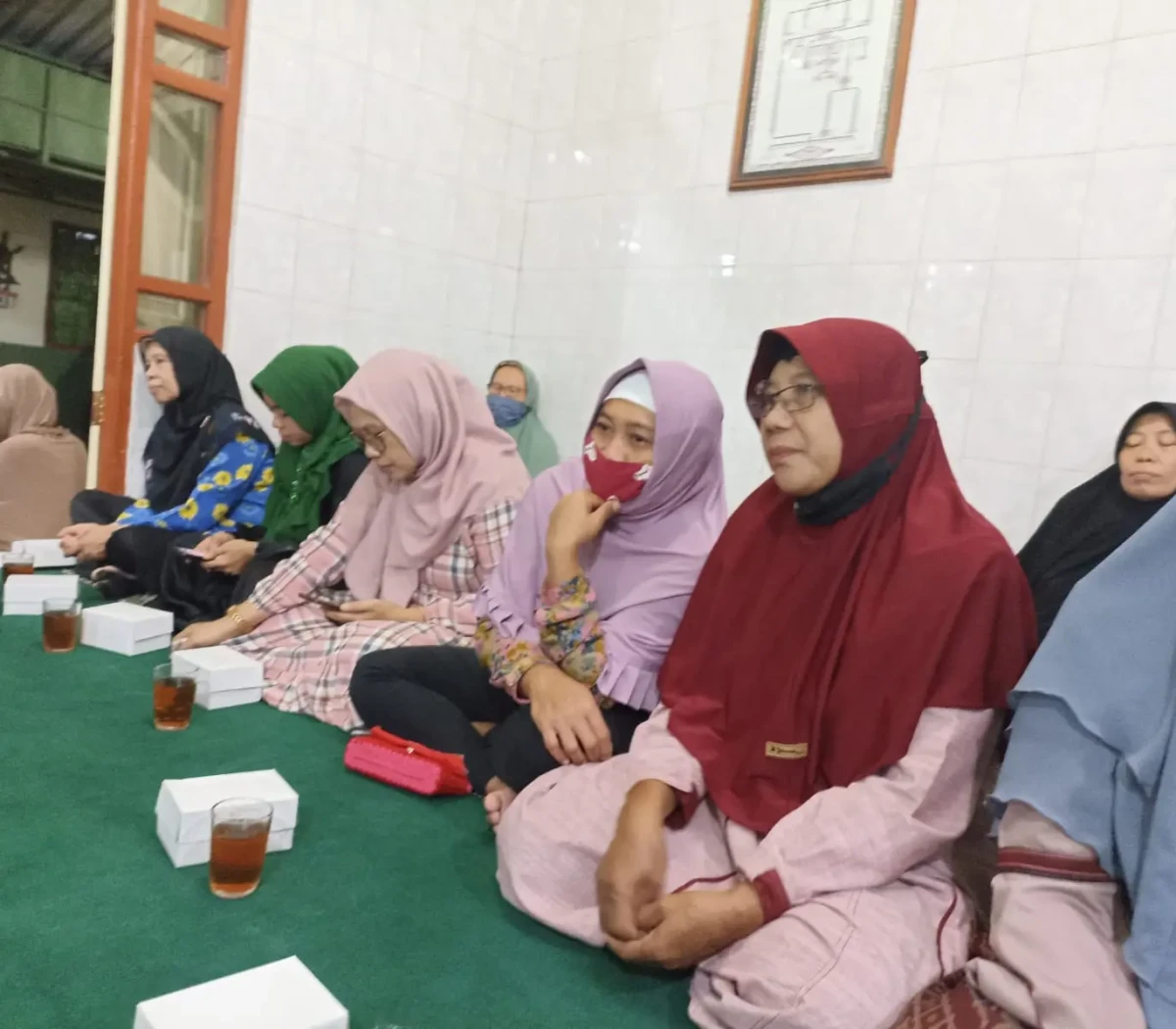 Giat Pengajian Rutin Ummul Khasanah ibu ibu RT04 dan RT05 RW12 Karangasem Gempol