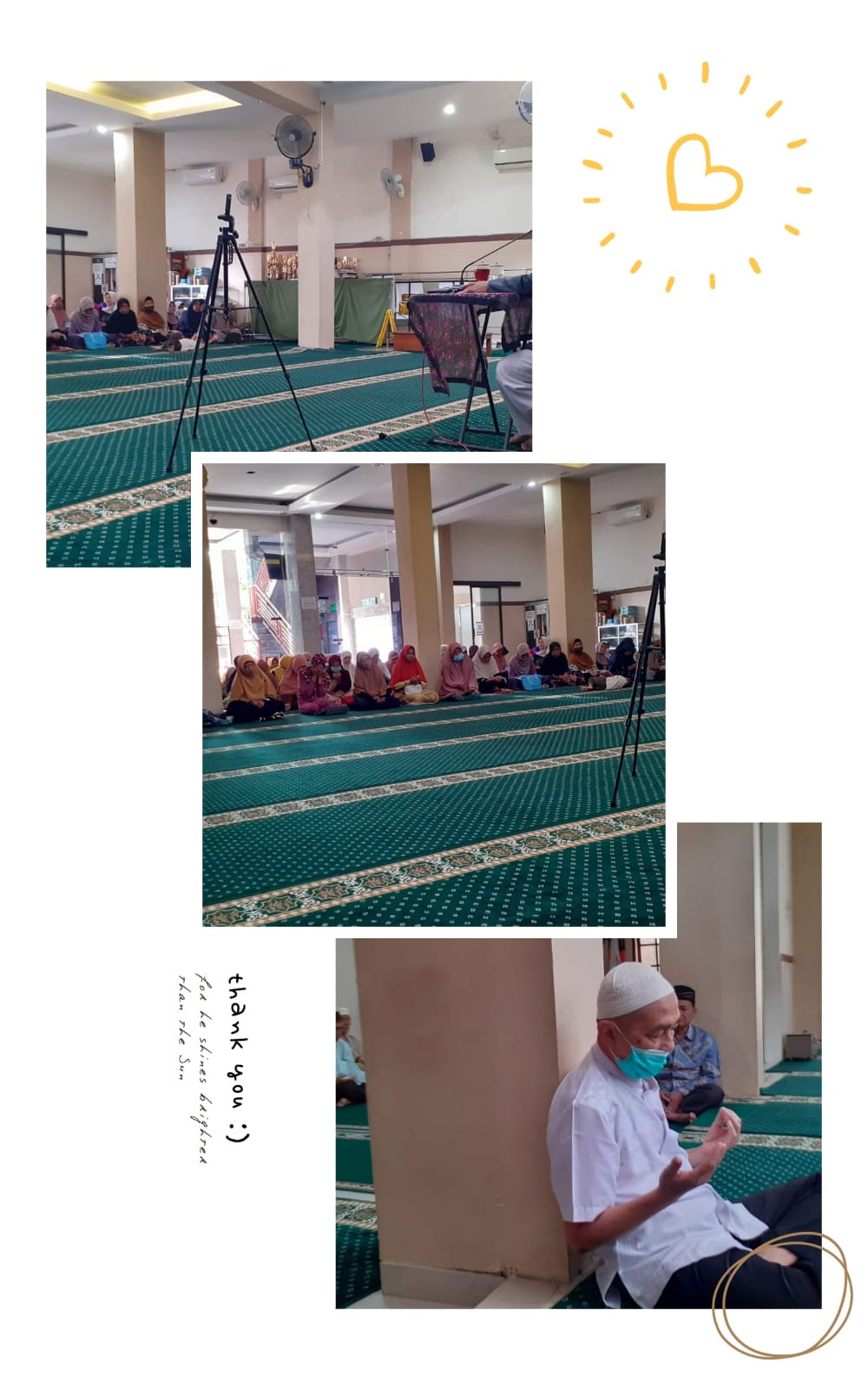 pengajian di  masjid Puren pringwulung dengan tema kesehatan alami dengan herbal oleh ustadz Dr.Kintoko S.F.,M.Sc Apt alumni Guangxi medical university farmasi