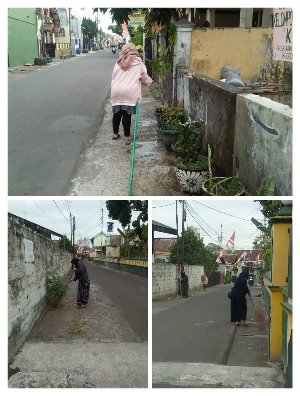 Kerja bakti ibu ibu PKK RT 07 RW 50 Babadan baru, Kentungan