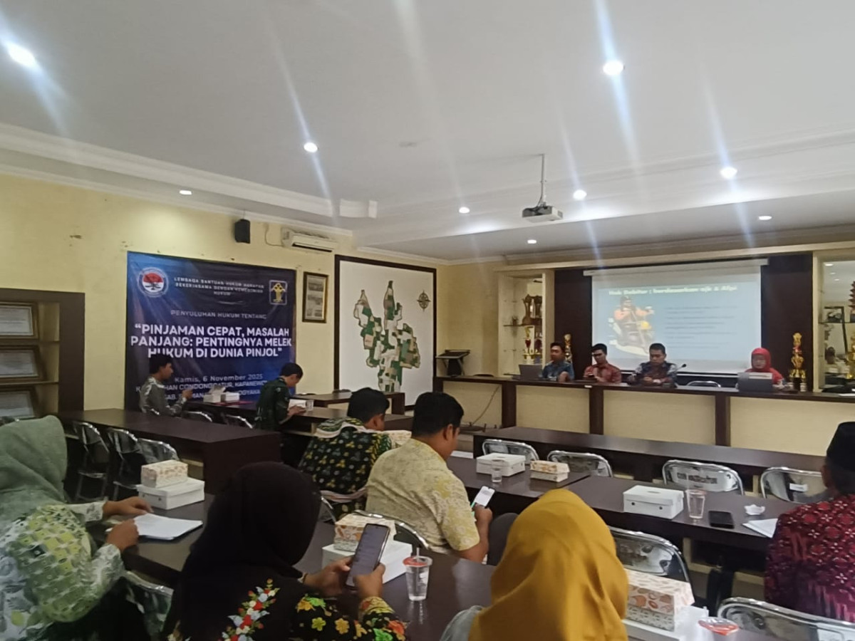 Penyuluhan Hukum: “Pinjaman Cepat, Masalah Panjang”, Pentingnya Melek Hukum Di Dunia Pinjol*