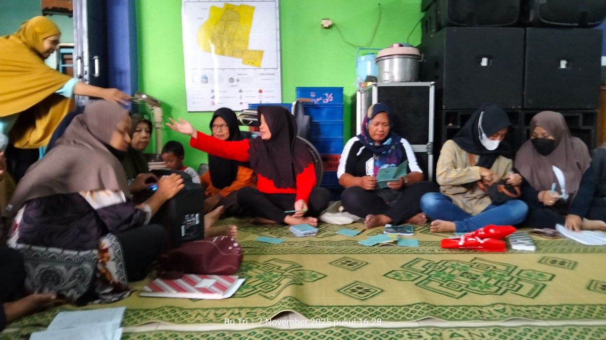 Pertemuan arisan rt ibu2 dasawisma di padukuhan soropadan