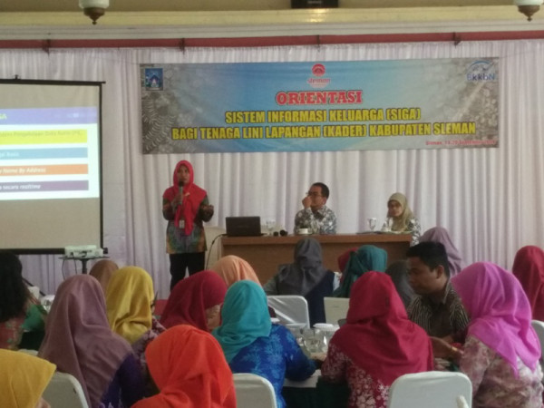 Sosialisasi SIGA bagi Tenaga Lini Lapangan Kader Kampung KB Sleman 2019