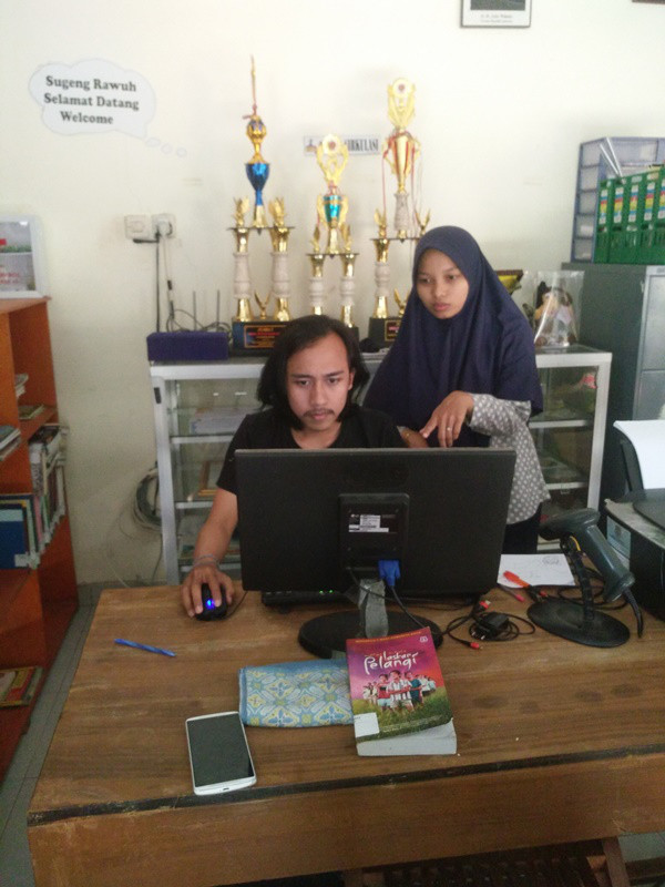 Monitor Kegiatan Perpustakaan Desa Sumberharjo_KKN UST Yogyakarta_Olah data