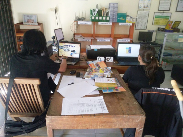 Monitor Kegiatan Perpustakaan Desa Sumberharjo_KKN UPN Yogyakarta_Olah Data Akreditasi Perpustakaan