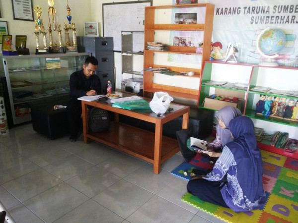 Monitor Kegiatan Perpustakaan Desa Sumberharjo_Kunjungan DPK Sleman_Pendampingan Akreditasi Perpustakaan