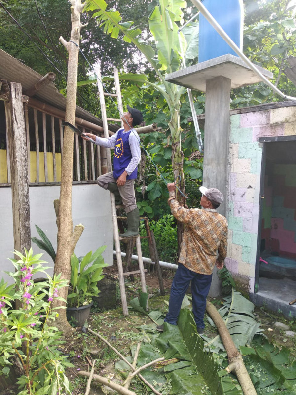Kampung KB Sengir_SPS Mutiara Sengir_Gotong Royong Pembenahan Area Sekolah