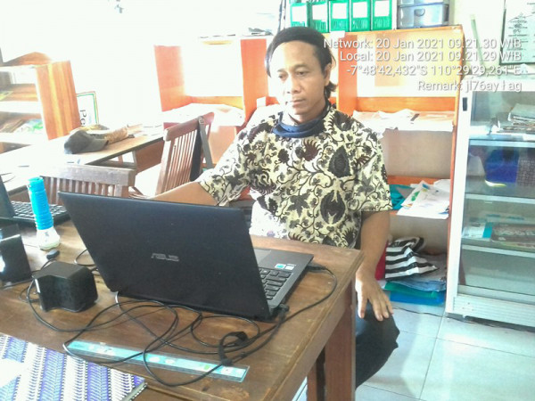 Kampung KB Sengir_Monitor Kegiatan Perpustakaan Desa Sumberharjo_Webinar Perpustakaan Nasional RI