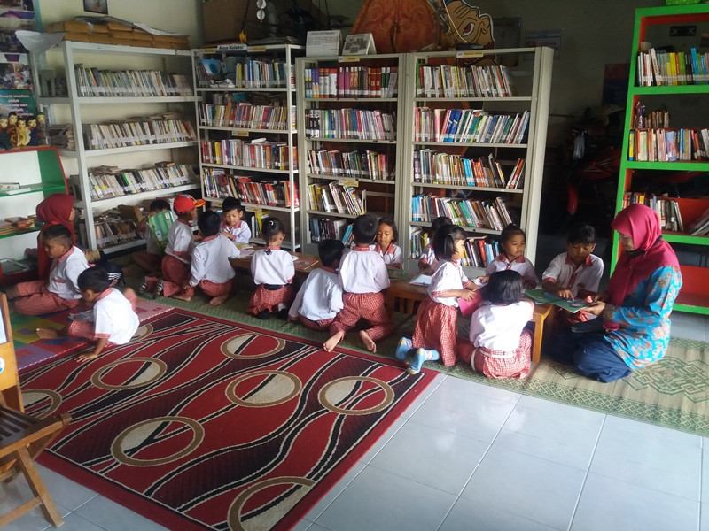 Perpustakaan Kalurahan Sumberharjo dan TK Pertiwi Sumberharjo Prambanan Sleman