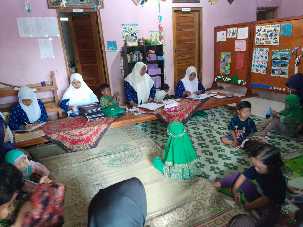 Penerimaan hasil belajar anak paud SPS Pisang Dusun Kalinongko Kidul