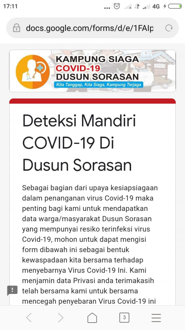 Edukasi Covid On line