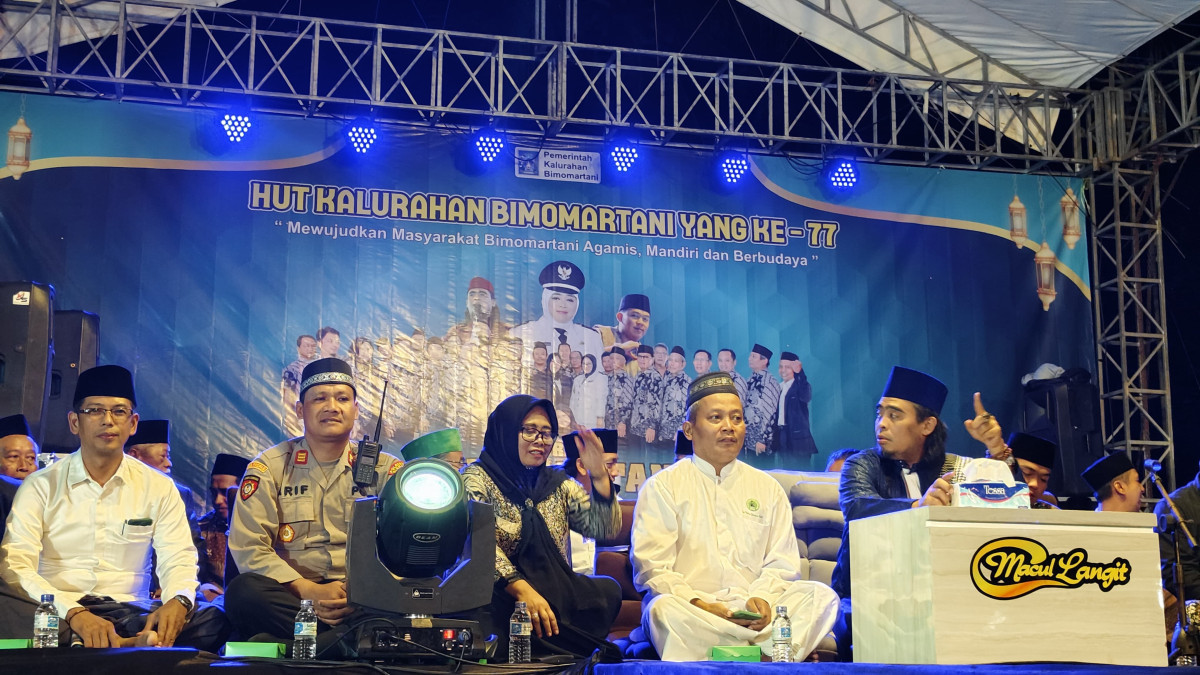 Bimomartani Bersholawat bersama Macul Langit dalam Rangka Hari Jadi Kalurahan Bimomartani ke 77