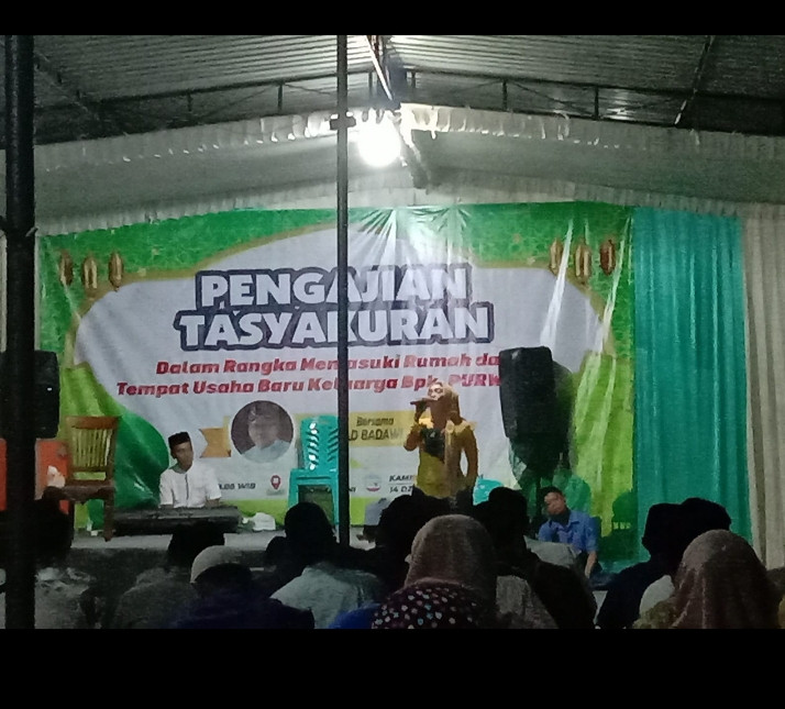 Pengajian tasyakuran warga