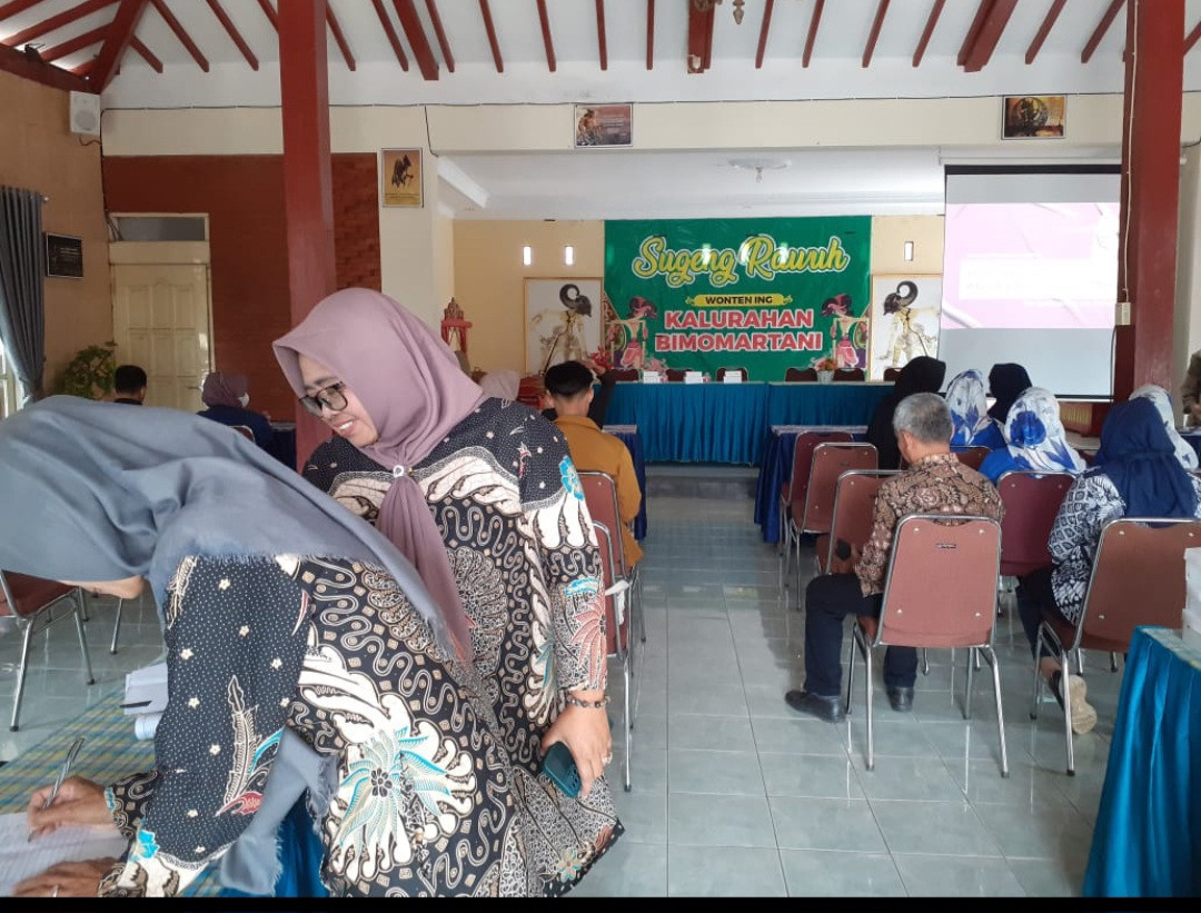 Kader Padukuhan Kalibulus mengikuti pertemuan pembinaan Catin