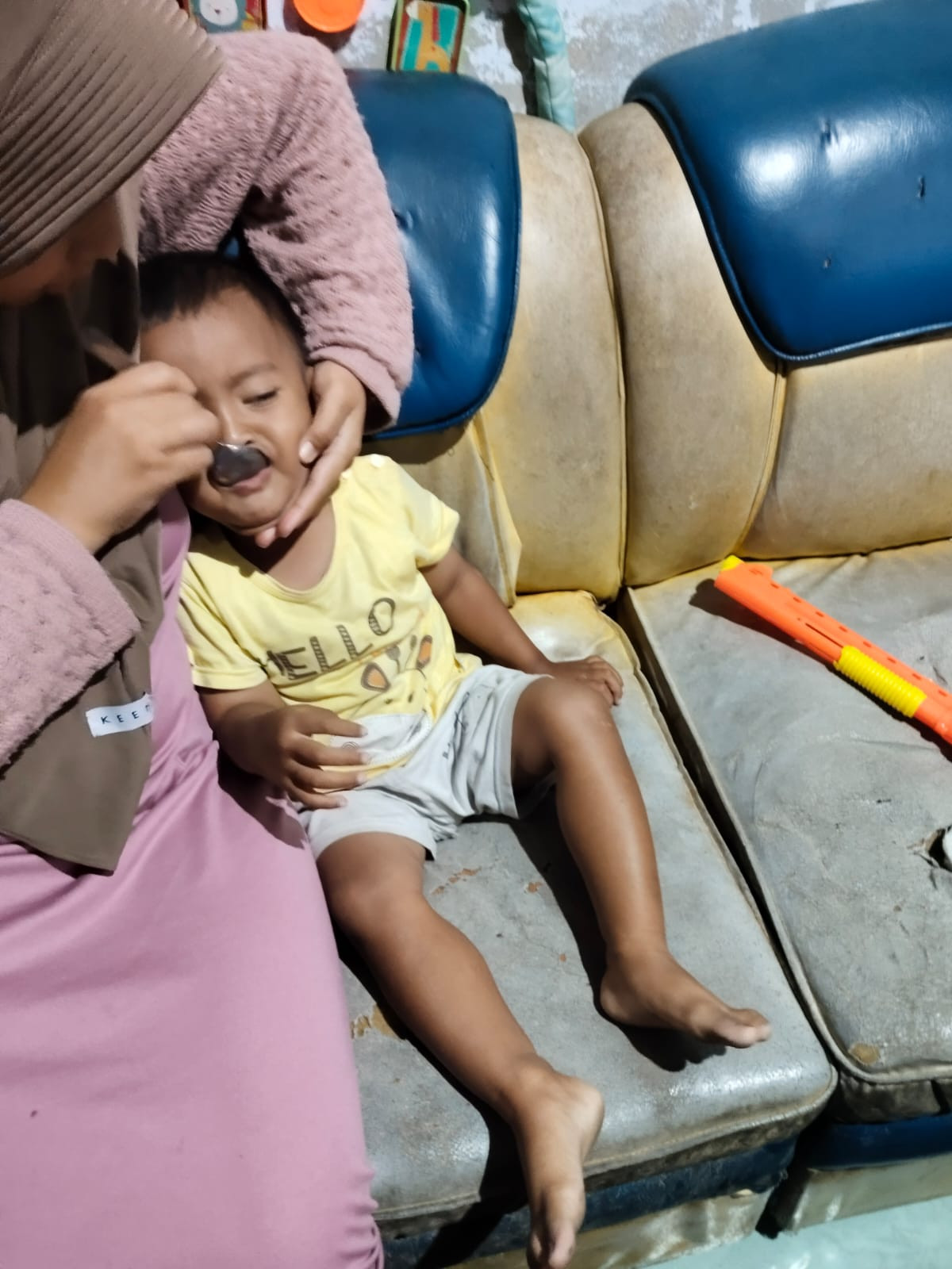 Pemberian obat cacing untbaliya