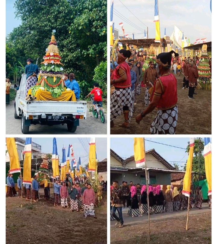 Arak arak-arakan gunungan padukuhan Tegalsari