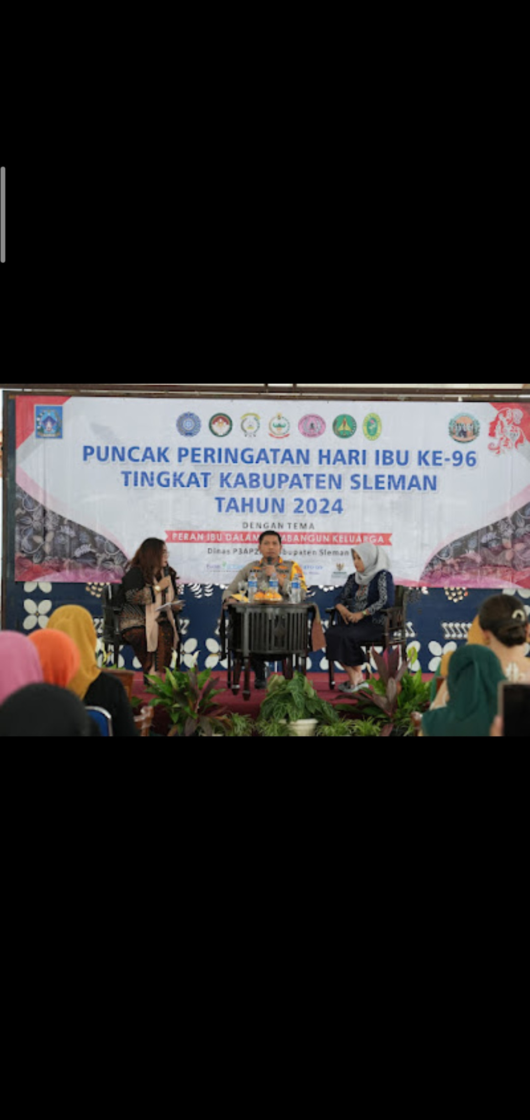 Kader padukuhan Bakungan ikut serta dalam kegiatan hari ibu di kab Sleman sekaligus Talkshow bersama bapak Kapolresta Sleman terkait Gerakan Ibu Memanggil