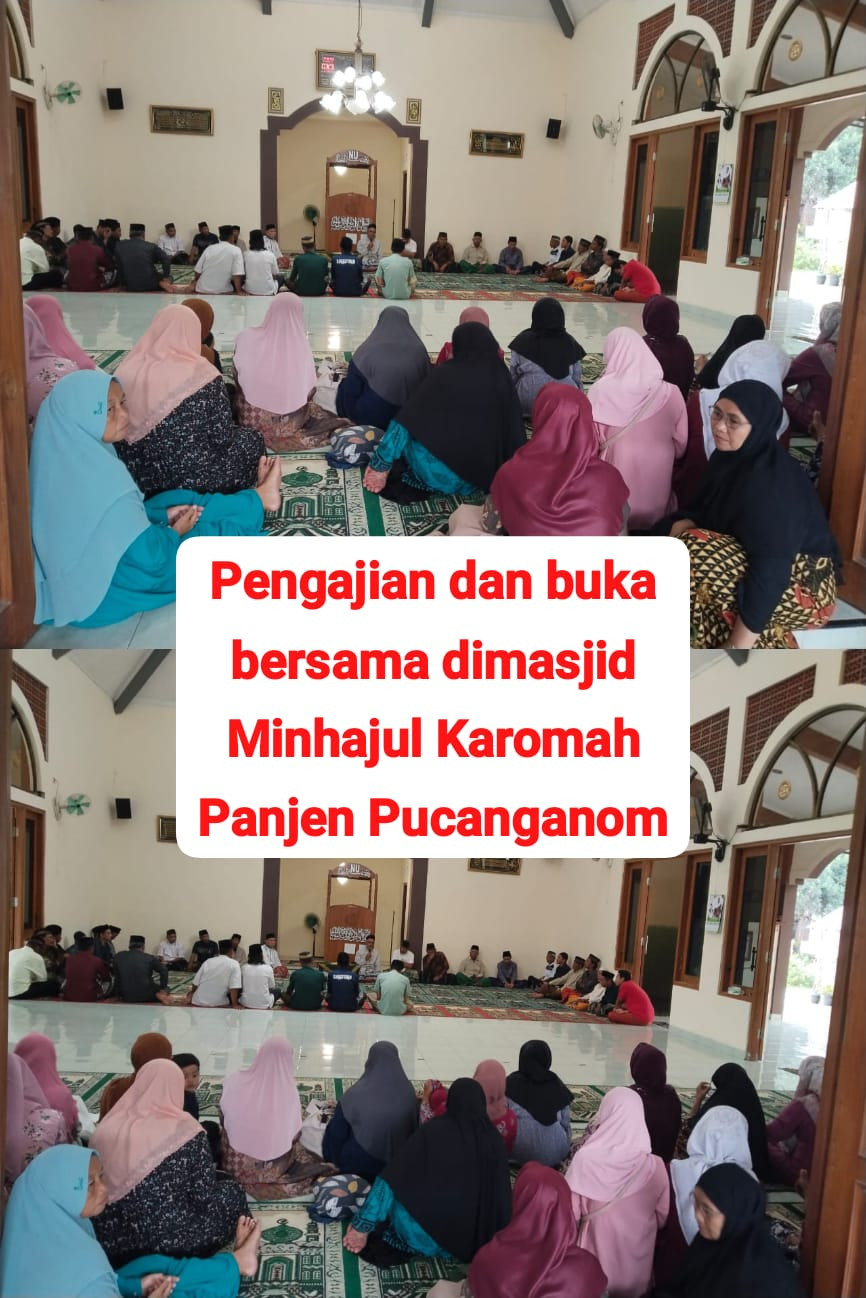 Pengajian dan buka bersama oleh warga pucanganom