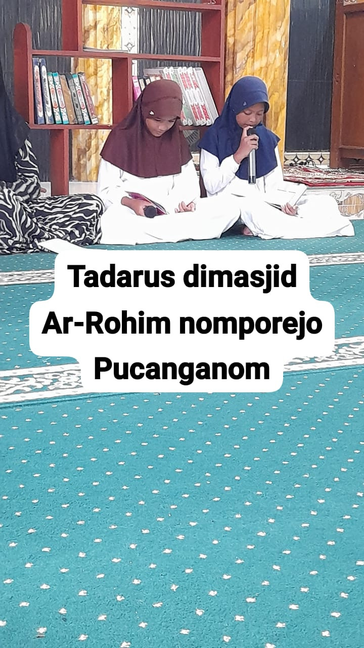 Tadarus Al quran oleh warga nomporejo pucanganom