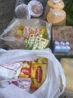 Menyuplai bahan mentah PMT lokal oleh kader Sanggrahan