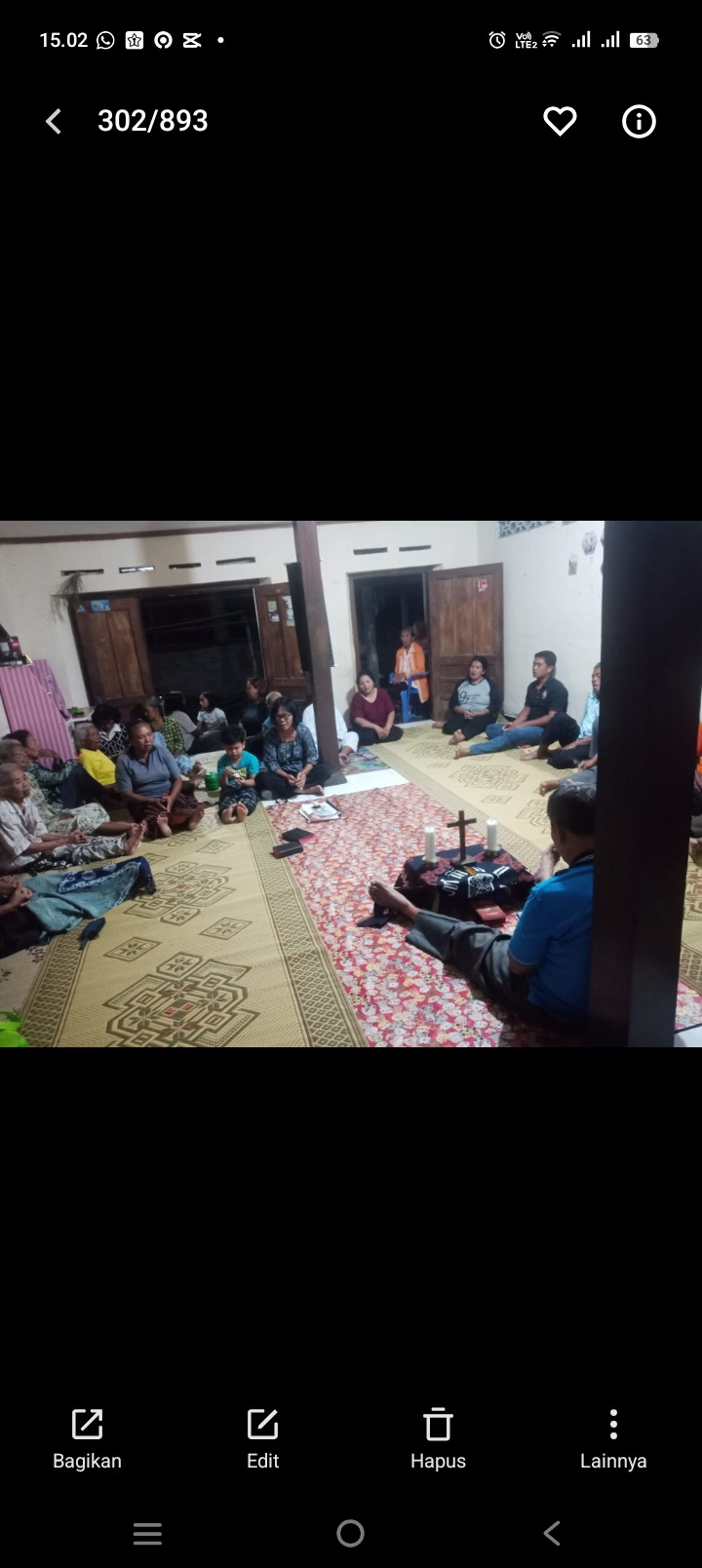 Rosario lingkungan vincentius, sawahan kidul