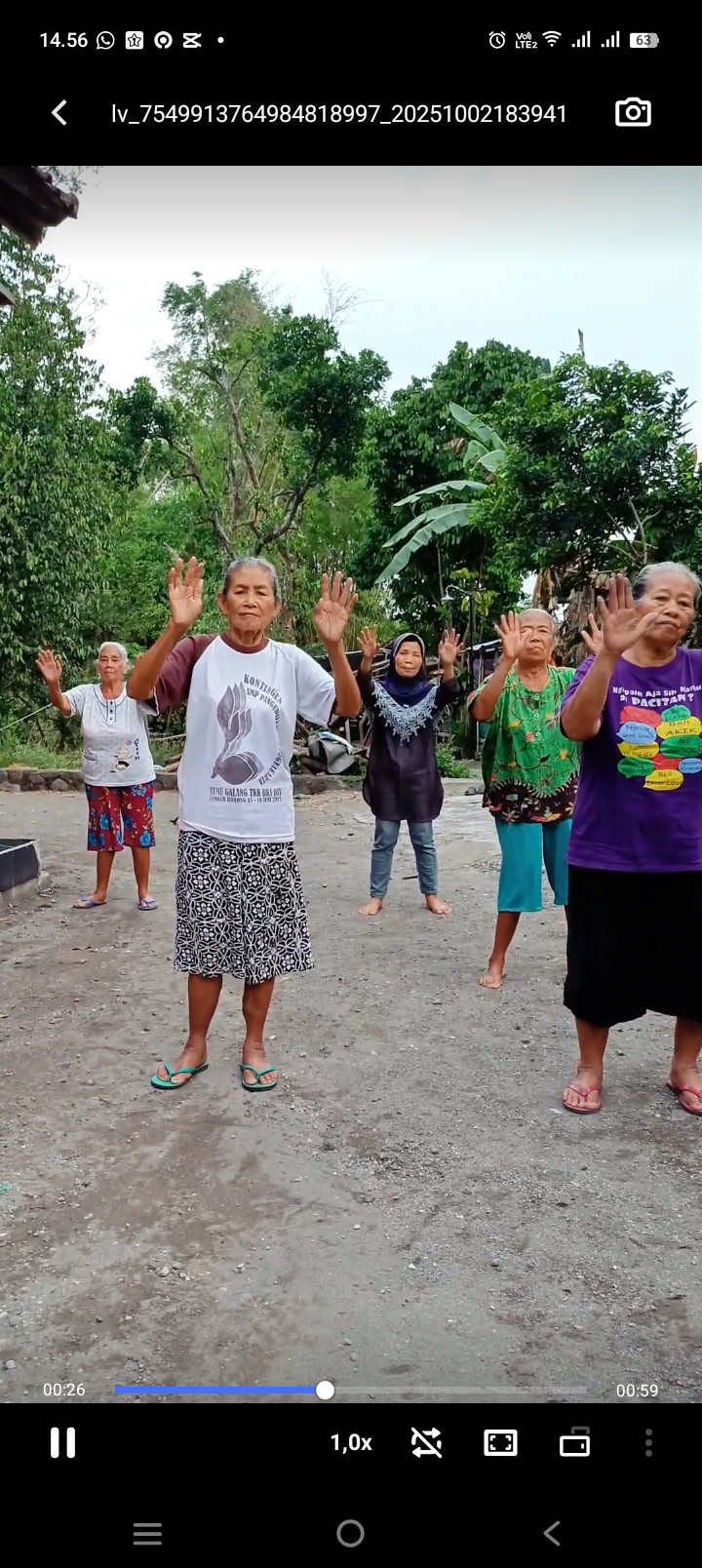 Senam warga rt 3,sawahan kidul