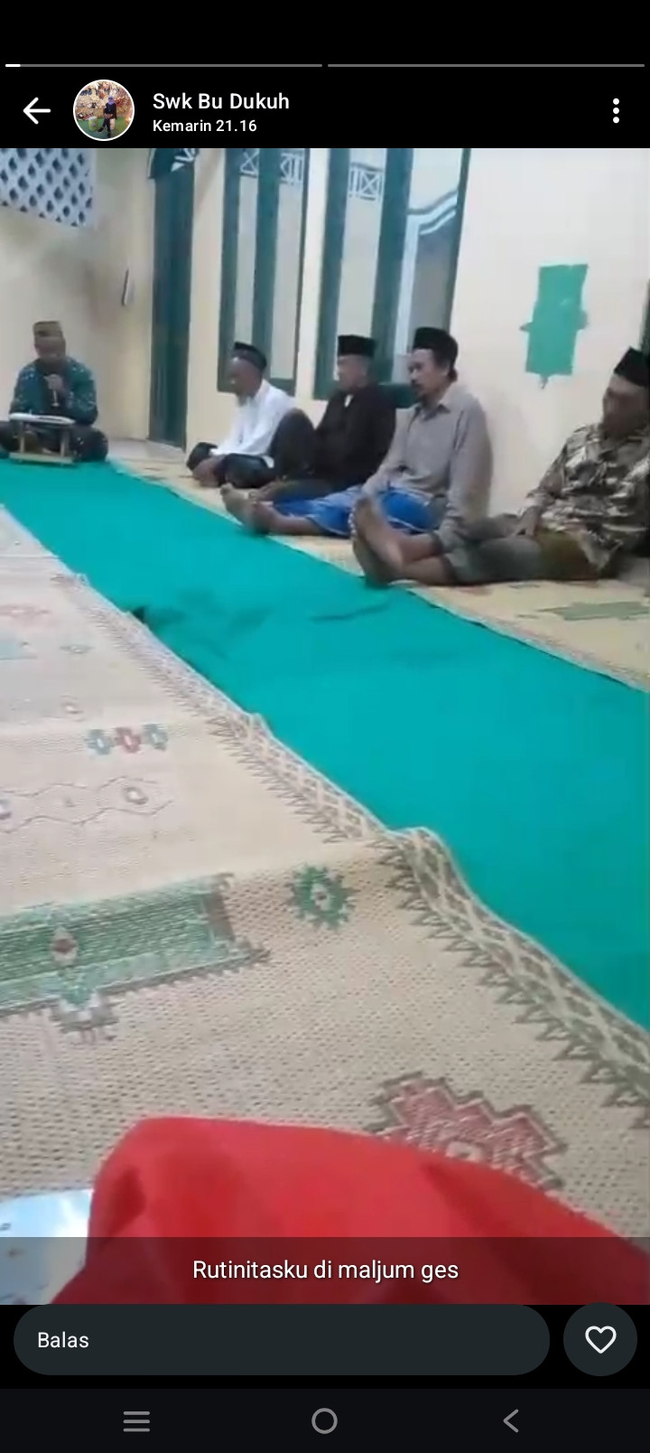 Yasinan umat islam disawahan kidul