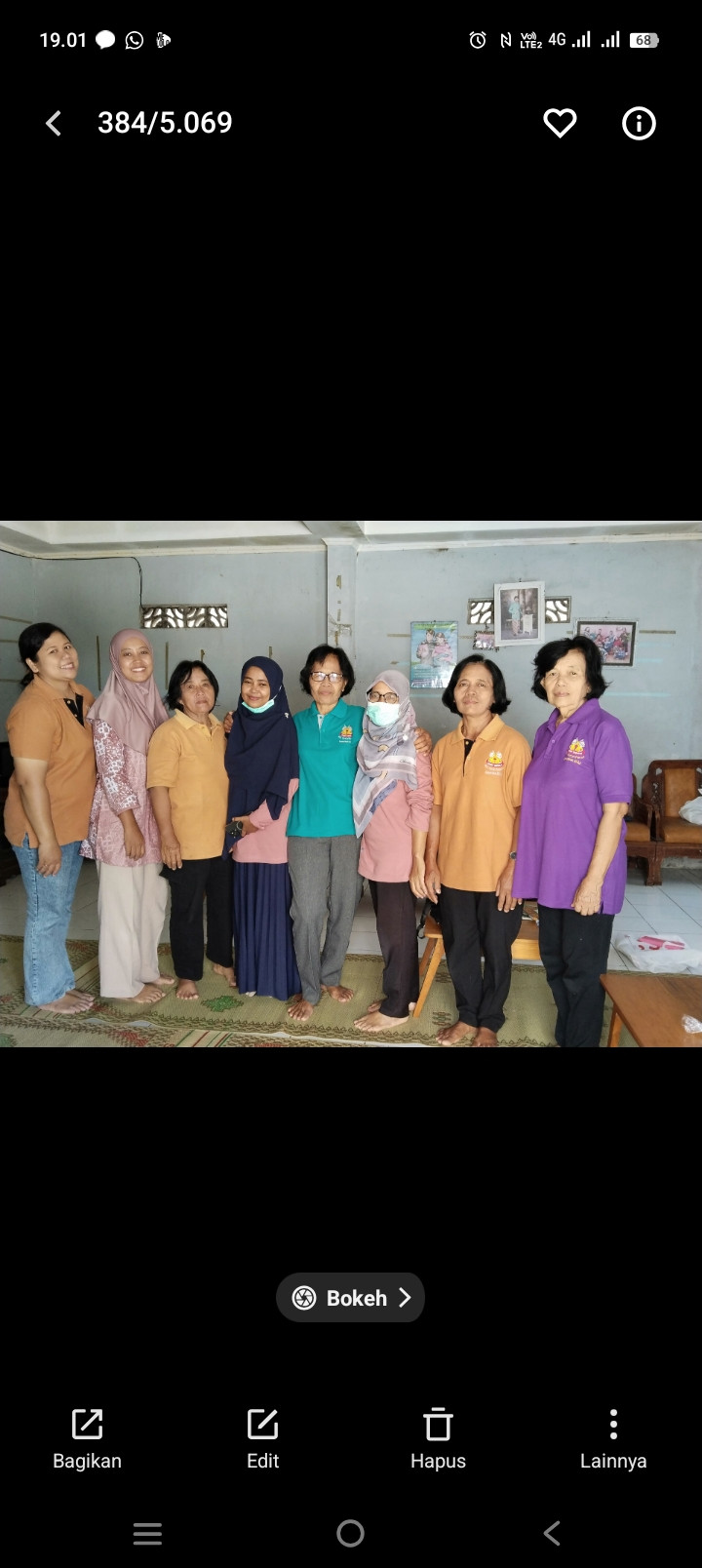 Kunjungan tenaga puskesmas ngemplak 2 ke posyandu di sawahan kidul