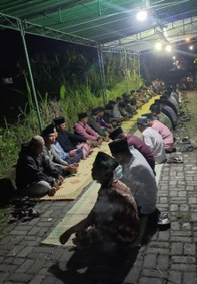 Tahlil 7 hari di Kregan Sanggrahan