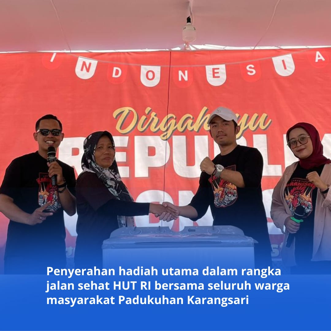 Menghadiri acara 17an dipadukuhan Karangsari