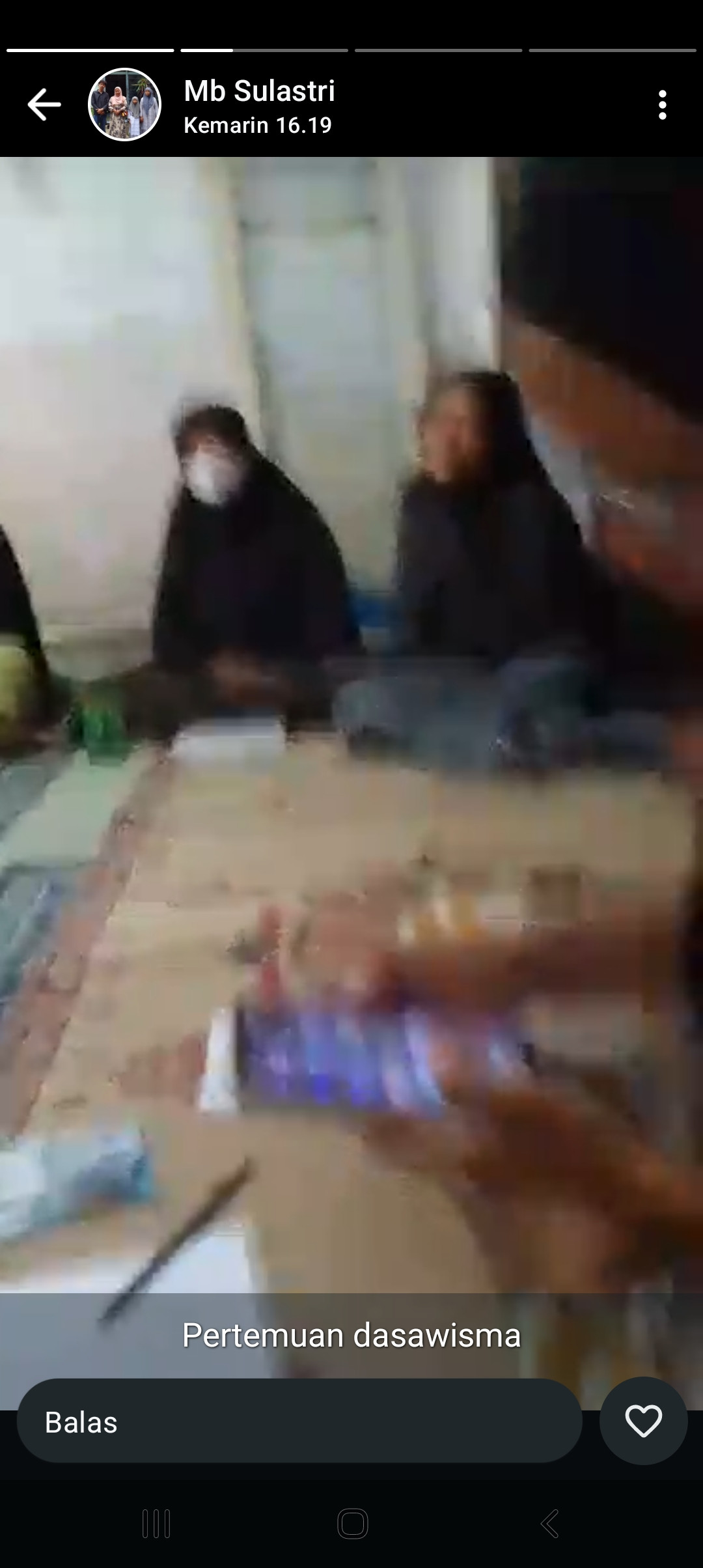 Pertemuan Dasawisma mangga Padukuhan Krajan