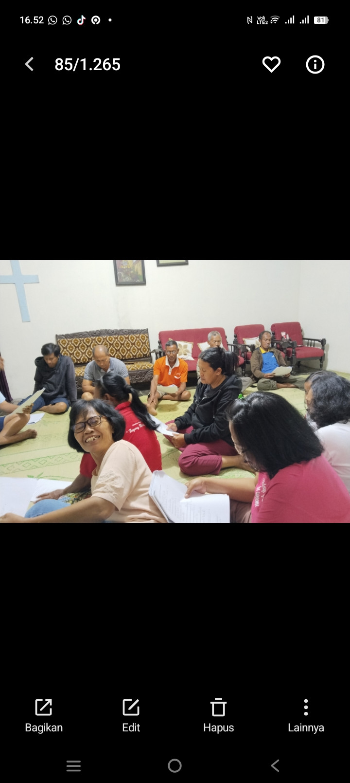 Latian kor umat katolik sawahan kidul