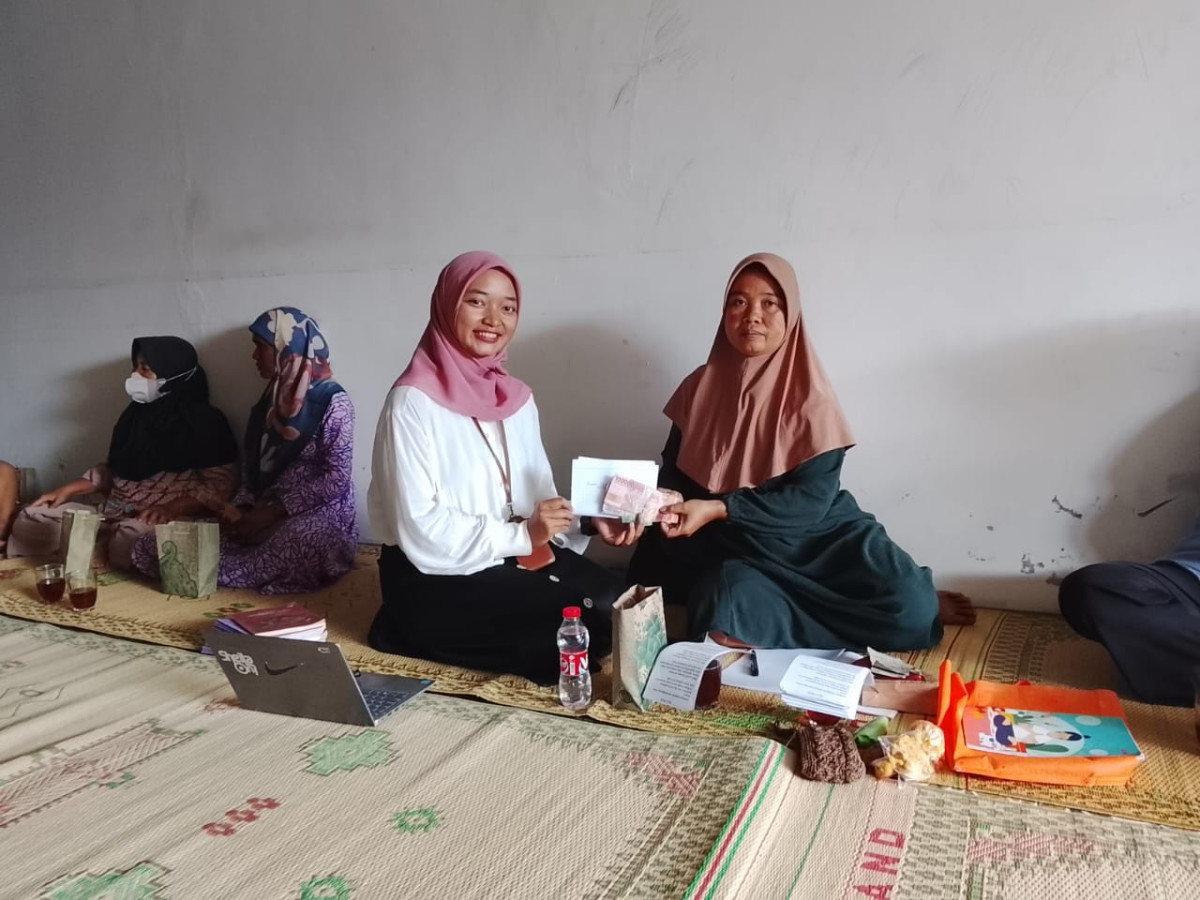 Kegiatan PKH penggalangan dana sosial untuk bencana alam oleh Bpk ibu PKH padukuhan Tegalsari