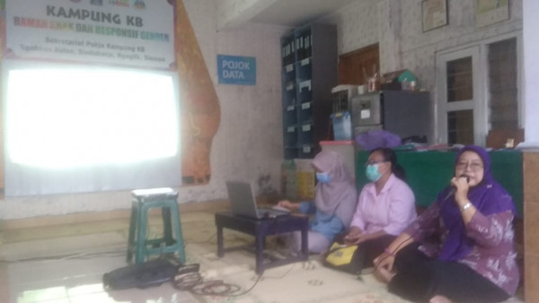 Kegiatan pokja kampung KB.