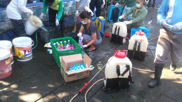 PENYEMPROTAN DISINFEKTAN RT 7 WONOGIRI