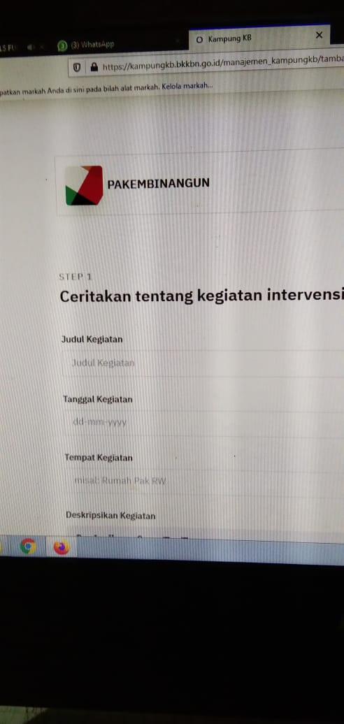 MENGINPUT KEGIATAN KKB ONLINE