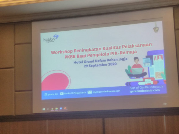 mengikuti workshop yg diselenggarakan perwakilan BKKBN