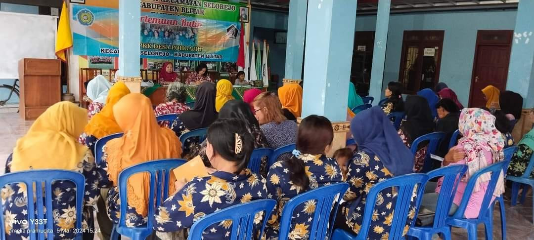 Pertemuan rutin PKK Desa