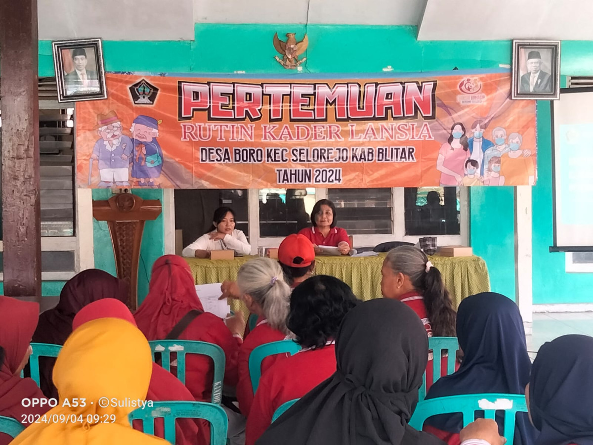 Pertemuan Rutin Kader Lansia