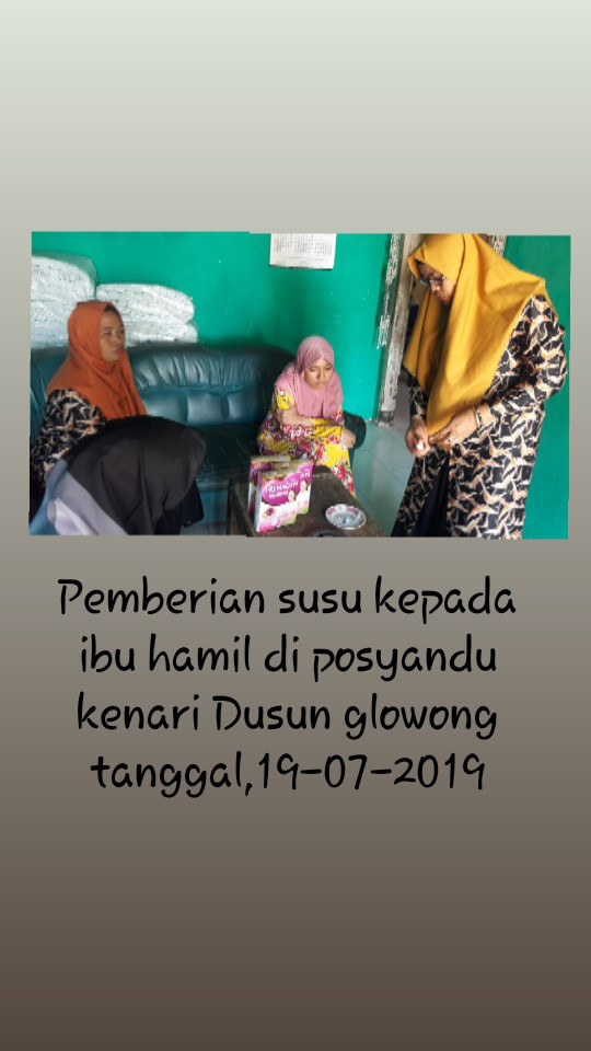 Pemberian susu bumil Resti