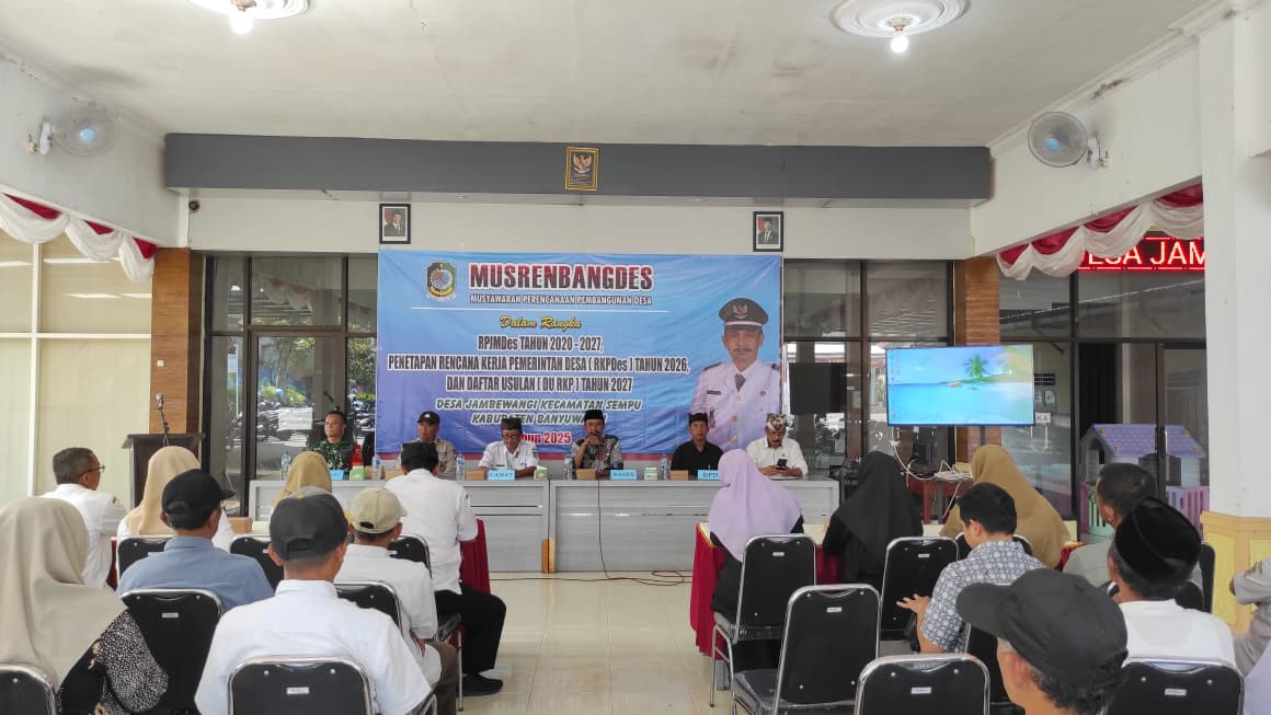Musrengbangdes Penetapan RKPDes 2026 dan DU RKP Tahun 2027 Desa Jambewangi