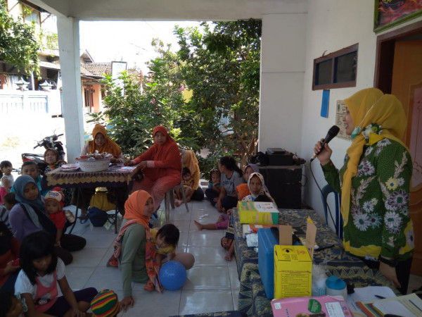 kegiatan rutin taman posyandu desa wonokoyo