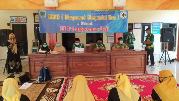 MMD (musyawarah Masyarakat Desa) Di Wilayah UPT Puskesmas Beji