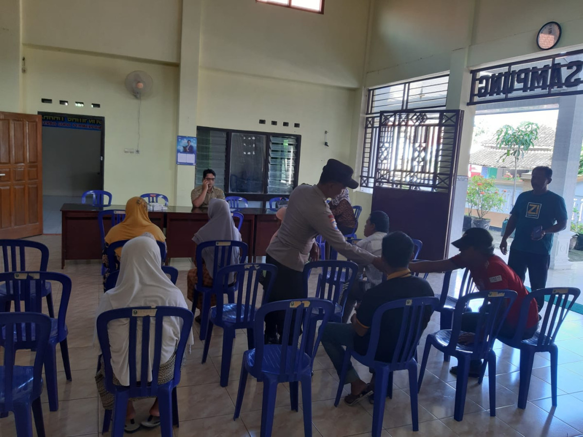 Dihadiri Bhabinkamtibmas dan TKSK