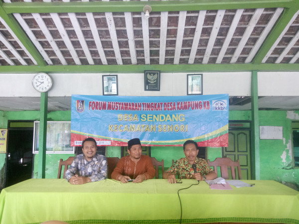 Pertemuan Forum Musyawarah Tingkat Desa Kampung KB di Desa Sendang