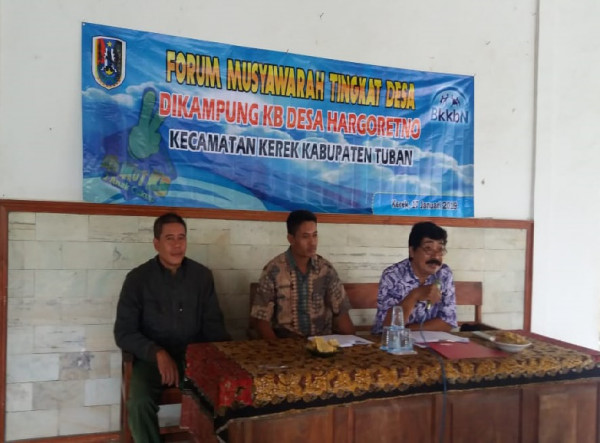 Pertemuan Forum Musyawarah Tingkat Desa Di Kampung KB Desa Hargoretno