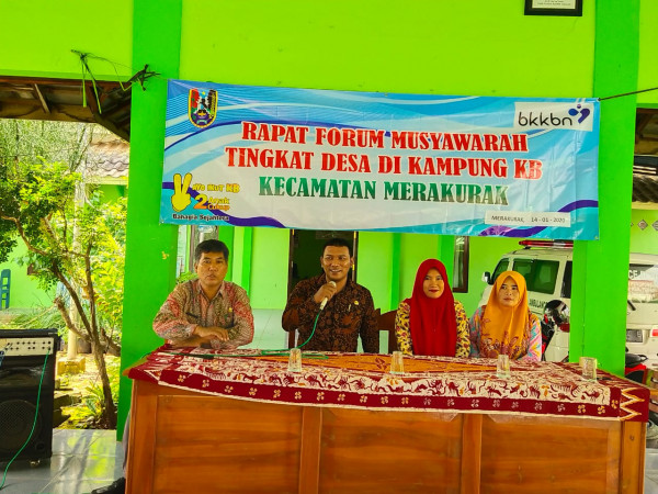 Forum Musyawarah Tingkat Desa Di kampung KB Desa Pongpongan