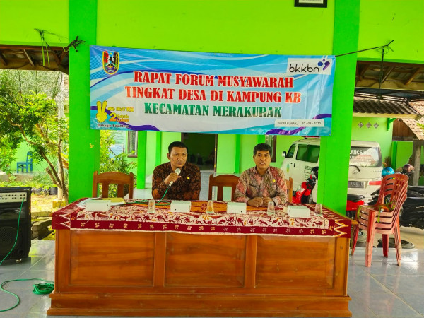 Forum Musyawarah Desa Di kampung KB Desa Pongpongan