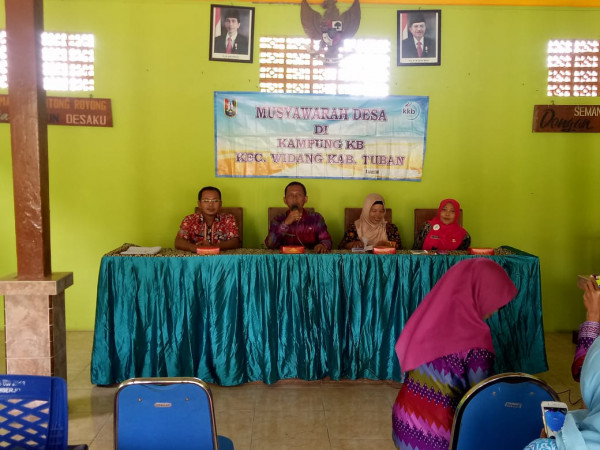 Pertemuan Forum Musyawarah di kampung kb kec. Widang kab. Tuban