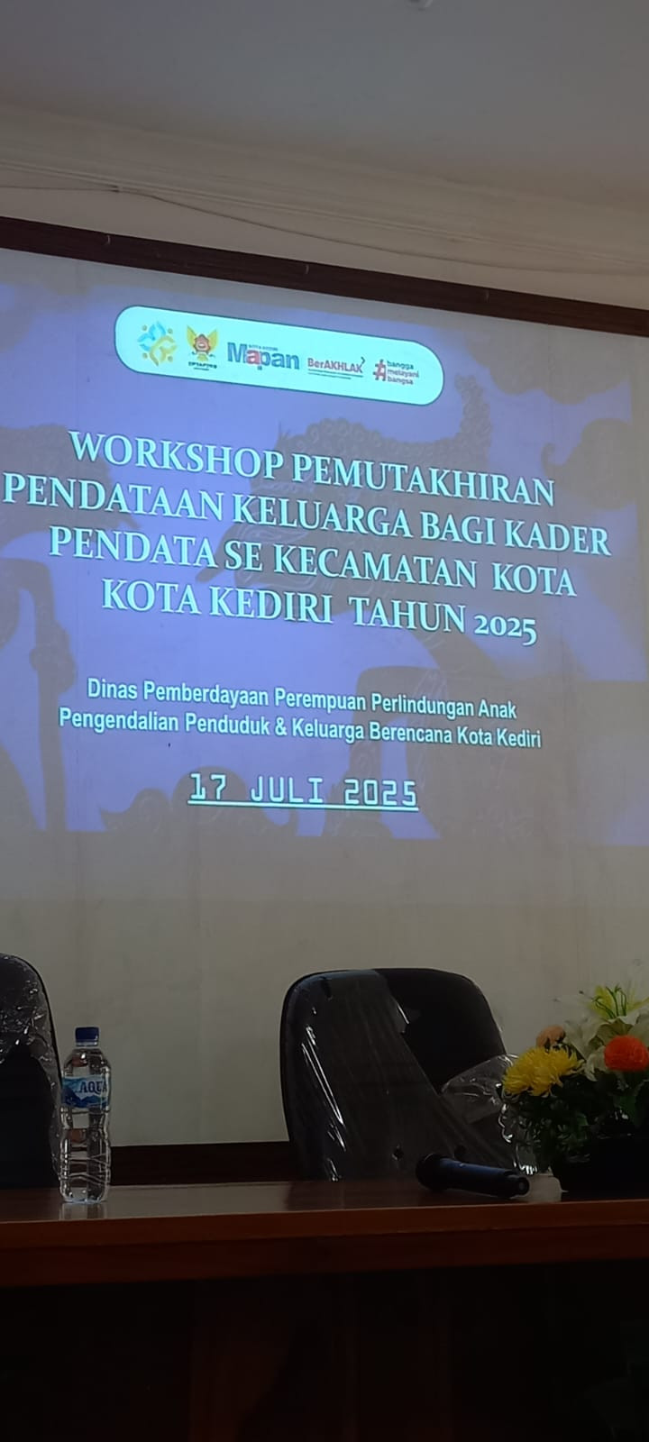 Workshop Pemutakhiran Pendataan Keluarga bagi Kader Pendata Se Kecamatan Kota Kota Kediri tahun 2025
