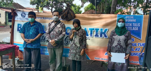 SAMBUTAN PENYULUH KB SAAT PERESMIAN TAMAN PUSPO RW 10